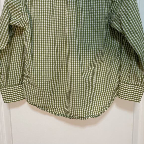 Papo d' Anjo Green Gingham Button Shirt Size 4 Years - Picture 5 of 9